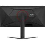 AOC CU34G4 34" Moniteur UltraWide gaming incurvé  Noir/Rouge, 180 Hz, HDMI, DisplayPort, AMD FreeSync