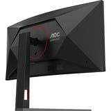 AOC CU34G4 34" Moniteur UltraWide gaming incurvé  Noir/Rouge, 180 Hz, HDMI, DisplayPort, AMD FreeSync