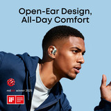 Anker Soundcore AeroFit 2 open-ear headset casque oreille ouverte Vert, Bluetooth 5.4, IP55, 10h