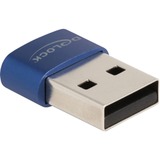 DeLOCK Adaptateur USB 2.0 USB Type-A mâle à USB Type-C femelle Bleu