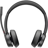 HP Poly Voyager 4320 USB-A - Teams Certified casque on-ear Noir, Support de charge inclus
