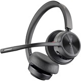 HP Poly Voyager 4320 USB-A - Teams Certified casque on-ear Noir, Support de charge inclus