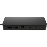 HP Universal USB-C Multiport Hub, Station d'accueil Noir