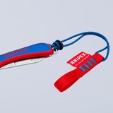 KNIPEX Couteau de poche d'électricien 16 20 50 SB Rouge/Bleu