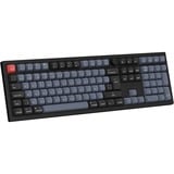 Keychron V6 Max-D4Z QMK RGB clavier mécanique Noir, Layout BE (AZERTY), Gateron Jupiter Banana, 100%, Hot-swappable, Bluetooth, 2.4GHz