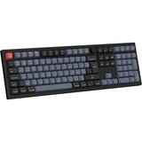 Keychron V6 Max-D4 QMK, clavier Noir, Layout BE, Gateron Jupiter Banana, RGB led, Hot-swappable, Bluetooth, 2.4GHz
