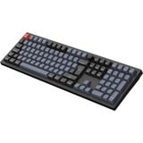 Keychron V6 Max-D4 QMK, clavier Noir, Layout BE, Gateron Jupiter Banana, RGB led, Hot-swappable, Bluetooth, 2.4GHz