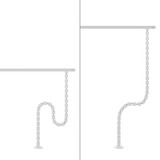 Neomounts ADS06-132WH, Guide-câble Blanc