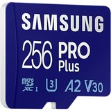 SAMSUNG PRO Plus 256 Go MicroSDXC UHS-I Classe 10, Carte mémoire Bleu, 256 Go, MicroSDXC, Classe 10, UHS-I, 160 Mo/s, 120 Mo/s