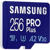 SAMSUNG PRO Plus 256 Go microSDXC (2021), Carte mémoire Bleu, UHS-I U3, Class 10, V30, A2