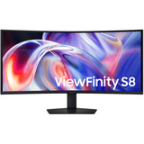 Samsung ViewFinity S8 S85TH 40" 4K Ultra HD Moniteur UltraWide incurvé Noir, 1x DisplayPort, 1x HDMI, 1x USB-C, 5x USB-A, 2x Thunderbolt, 1x RJ-45, 144 Hz, HDMI, DisplayPort, 5x USB-A, USB-C, 2x Thunderbolt