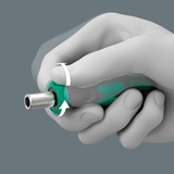 Wera Kraftform Kompakt 838 RA S Imperial Set 1, Set d'embouts de vissage Noir/Vert, 14 pièces