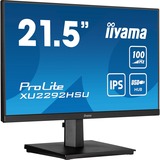 iiyama ProLite XU2292HSU-B6 21.5" Moniteur  Noir, 100Hz, HDMI, DisplayPort, USB, Audio, AMD FreeSync
