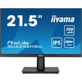 iiyama ProLite XU2292HSU-B6 21.5" Moniteur  Noir, 100Hz, HDMI, DisplayPort, USB, Audio, AMD FreeSync