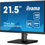 iiyama ProLite XU2292HSU-B6 21.5" Moniteur  Noir, 100Hz, HDMI, DisplayPort, USB, Audio, AMD FreeSync