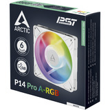ARCTIC P14 Pro A-RGB ventilateur de boîtier Blanc, 140 x 140 x 27 mm, PWM