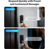 Aqara AC035GLB02, Sonnette de porte Noir