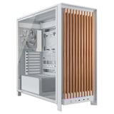 Corsair FRAME 5000D WOOD RS boîtier midi tower Blanc/bois | 3x USB-C | Window