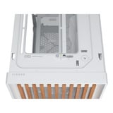 Corsair FRAME 5000D WOOD RS boîtier midi tower Blanc/bois | 3x USB-C | Window