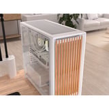 Corsair FRAME 5000D WOOD RS boîtier midi tower Blanc/bois | 3x USB-C | Window