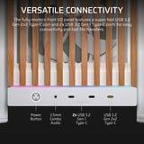 Corsair FRAME 5000D WOOD RS boîtier midi tower Blanc/bois | 3x USB-C | Window