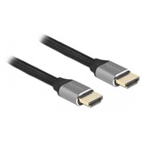 DeLOCK HDMI à très haut débit, Câble Gris, 2 mètres, 8K 60Hz, 48 Gbps