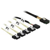 DeLOCK Mini SAS SFF-8087 > 4x SATA 7-pin reverse, Câble 