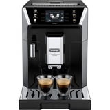 DeLonghi ECAM 550.65.SB machine à café Entièrement automatique Machine à café 2-en-1, Machine à café/Espresso Noir/Argent, Machine à café 2-en-1, Café en grains, Broyeur intégré, 1450 W, Noir, Argent