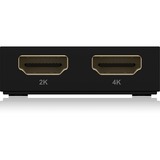 ICY BOX USB-C/-A > Répartiteur HDMI double IB-SPL1029AC, Repartiteur HDMI Noir