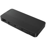 Lenovo USB-C Travel Dock pour 2 écrans, Station d'accueil Noir