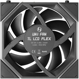 Lian Li UNI FAN TL LCD FLEX ventilateur de boîtier RGB  Noir, 124 x 120 x 28 mm, PWM
