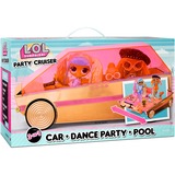 MGA Entertainment 3-in-1 Party Cruiser, Jeu véhicule Or rose/Rose, L.O.L. Surprise! 3-in-1 Party Cruiser, Voiture de poupée, 4 an(s), Batteries requises