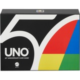 Mattel UNO Édition 50ème Anniversaire, Jeu de cartes Multilingue, 2 - 10 joueurs, 7 ans et plus