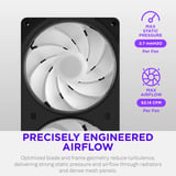 NZXT F360 RGB Reverse ventilateurs de boîtier Noir, 3 pièces, 360 x 120 x 25 mm, PWM