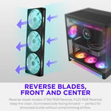 NZXT F360 RGB Reverse ventilateurs de boîtier Noir, 3 pièces, 360 x 120 x 25 mm, PWM