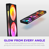 NZXT F360 RGB Reverse ventilateurs de boîtier Noir, 3 pièces, 360 x 120 x 25 mm, PWM
