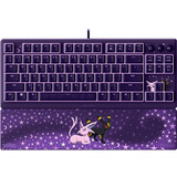 Razer RGB clavier gaming Violet, Layout US (QWERTY), Razer Hybrid-Mecha-Membran, 80% (TKL)