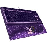Razer RGB clavier gaming Violet, Layout US (QWERTY), Razer Hybrid-Mecha-Membran, 80% (TKL)