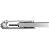 SanDisk Ultra Dual Drive Luxe 64 Go, Clé USB Argent, USB-A 3.2 Gen 1, USB-C 3.2 Gen 1