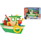 Simba Fireman Sam - Le bateau de pêche de Charlie avec figurine, Jeu véhicule 