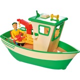 Simba Fireman Sam - Le bateau de pêche de Charlie avec figurine, Jeu véhicule 