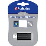 Verbatim PinStripe USB Drive 16 Go, Clé USB Noir, USB 2.0