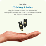 Yubico YubiKey 5 NFC, Clé de sécurité Noir, USB-A, NFC