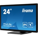 iiyama ProLite T2438MSC-B1 23.8" Moniteur tactile Noir (Mat), 1x DisplayPort, 1x HDMI, 2x USB-A