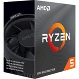 AMD Ryzen 5 4500, 3,6 GHz (4,1 GHz Turbo Boost) socket AM4 processeur Unlocked, Wraith Stealth, processeur en boîte