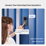 Aqara Doorbell Camera Hub G410 Select, Sonnette de porte Noir, Wifi, Bluetooth, Zigbee, Matter