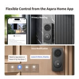 Aqara Doorbell Camera Hub G410 Select, Sonnette de porte Noir, Wifi, Bluetooth, Zigbee, Matter