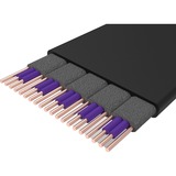 Cooler Master Riser Cable PCIe 4.0 x16, Câble d'extension Noir/lilas, 0,2 mètres