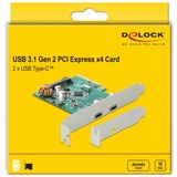 DeLOCK 90397 carte et adaptateur d'interfaces Interne USB 3.2 Gen 1 (3.1 Gen 1), Contrôleur USB PCIe, USB 3.2 Gen 1 (3.1 Gen 1), Profil bas, PCIe 3.0