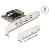 DeLOCK Carte PCI Express x1 > USB interne 5 Gbps Type-E + connecteur USB 19 broches, Contrôleur USB 